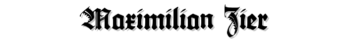 Maximilian Zier font